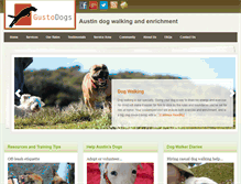 Tablet Screenshot of gustodogs.com